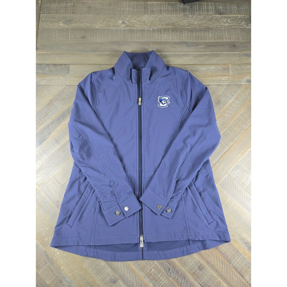 Peter Millar Creighton Bluejays Women Navy Blue Softshell Full Zip Jacket M
